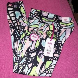 NWT Justice Butterfly Leggings Girls Size L (12-14)